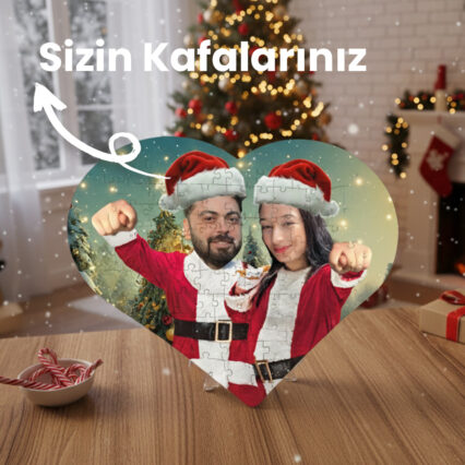 Kalp Nah Yılbaşı Puzzle (1-4 Kişi)