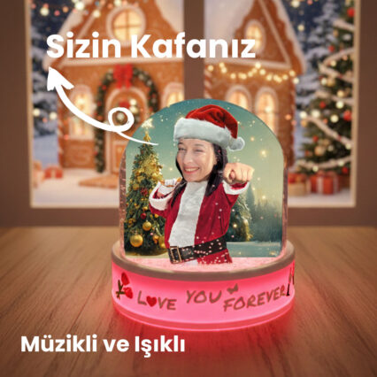 Müzikli Işıklı Nah Kar Küresi